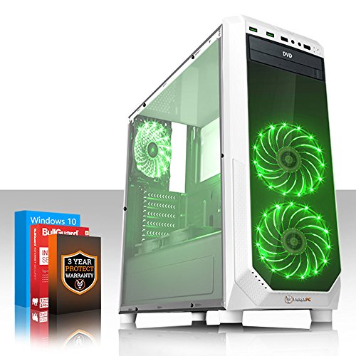 Fierce MEDUSA Gaming PC - Fast 4GHz Quad Core Intel Core i7 4790 - 1TB Hard Drive - 16GB of 1600MHz DDR3 RAM / Memory - NVIDIA GeForce GTX 1050 Ti 4GB - HDMI, USB3, Wi-Fi - 24X DVD/CD Drive - Perfect for competitive gaming - Windows 10 Installed - 3 Year Warranty - (491838)