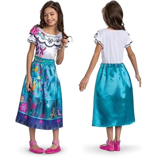 Princess -Kostuum Voor Meisjes Blauwe Paarse Jurk Voor Kinderen Verjaardag Kerstsalloween Carnaval Outfit Met Accessoires