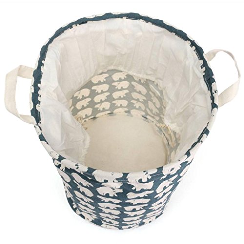 Faltbare Wasserdichte Wäschekorb Wäschetonne Spielzeug Tasche Kann Bin Beutel Korb – Blau, Generic - 9