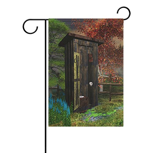 Preisvergleich Produktbild LIANCHENYI Beautiful Nebengebäude Landschaft doppelseitig Familie Flagge Polyester Outdoor Flagge Home Party Decro Garten Flagge 30,5 x 45,7 cm, Polyester, multi, 12x18(in)