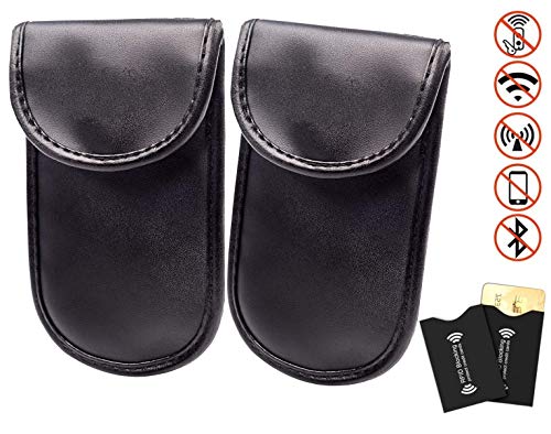 2x Chiavi Auto Keyless Go Protezione RFID Auto Chiave Borsa