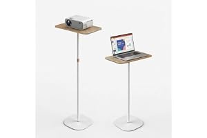 Höjdjusterbart stående skrivbord, laptopstativ 46–120 cm, justerbart sidobord för studiearbete, mobilt laptopbord för skrivbo