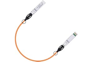 ipolex 10G SFP+ Copper Cable, Orange SFP+ DAC, 10GBASE-CU Direct Attach Copper Cable, 10Gb/s Passive Twinax Cable Compatible for Cisco, Ubiquiti, Meraki, Mikrotik, Intel and more. 0.5-meter, 1-Pack.
