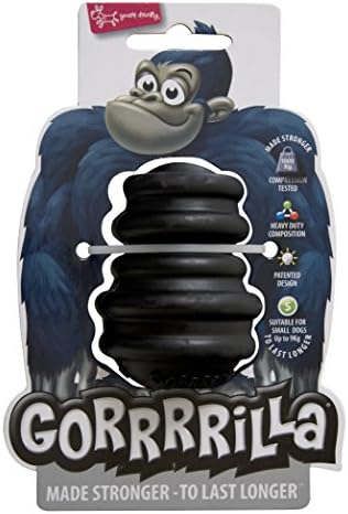 Gorrrrilla Classic Chew Toy, Small, Black