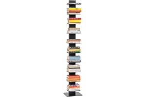 CASSETTE POSTALI ALUBOX ALUBOX DEMETRA Libreria Verticale A Colonna Da Terra Autoportante 167X30X30 Cm Libreria Scaffale In Alluminio E Lamiera Zincata Libreria Salvaspazio 16 Kg Con 10 Mensole Da 17X23 Cm (ANTRACITE)