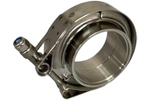 Boltza® V-Band Clamp + Flanges Complete Stainless Steel Extra Turbo Hose (3.5'' Inch (89mm))