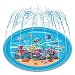 Produktbild Belukies Splash Pad, 68 Zoll Wasser-Spielmatte Wasserbefülltes Baby-Spielzeug Sprinkler Und Splash Play Matte Interessant -Blume Pad,Sommer Garten Wasserspielzeug Für Baby, Kinder,Hund Und Haustiere