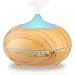 Price comparison product image Aroma Diffuser, iBetter® 300ml Colorful Ultrasonic Humidifier Aroma Diffuser / Aromatherapy Essential oil Diffuser Cool Mist Humidifier for Home, Yoga, Office, Spa, Bedroom, Baby Room,7 Color LED light 4 time-setting Classic Light-Wood Grain