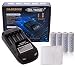 Produktbild edi-tronic Ladegerät für AA/AAA Akkus Akku USB 5V Mignon Akkuladegerät NiCd/NI-MH PS-NC2000 inkl. 4X Panasonic Eneloop Mignon AA Akku 1900mAh NI-MH 1,2 Volt in Akkubox