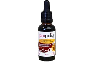 PROPOLIA - Teinture mère de Propolis - Complément alimentaire - Immunité - Gorge & Bouche - 100% naturel - Fabriquée en France - Flacon pipette 30 ml - Cure 10 à 40 jours