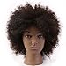 Afro Training Head Hairdressing 100% Real Human Hair Styling Mannequin Manikin Dolls Head (Table Clamp Holder Included) EHI0210D
