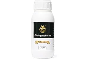 KIRIN Gold Leaf Glue - Epoxy Resin Water Based Gold Leaf Adhesive Set for DIY Craft, Painting, Furniture and Arts