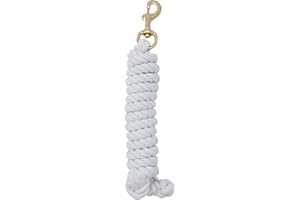 Weaver Leather Cotton Lead Rope, White, 10'