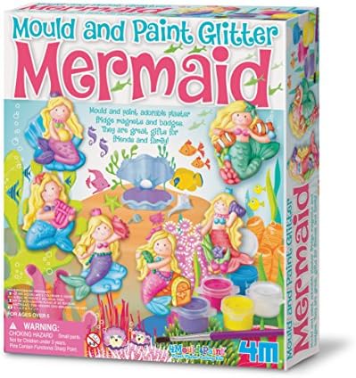 Little Sculptures Mould & Paint - Mermaid - Girl Girls Child Children Kids - Arts & Crafts Activity Set - Latest Birthday Gift Present Fun Games & Toys Idea Age 5+