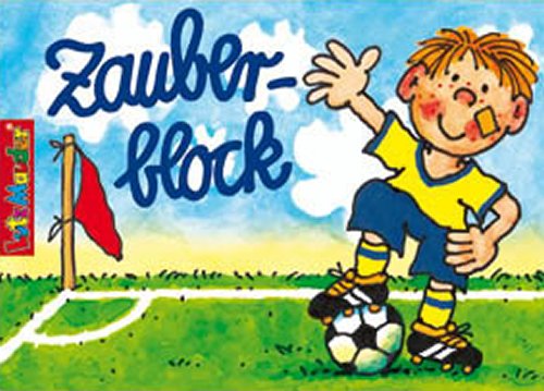 6x Zauberblöckchen * FUSSBALL * in DIN A7 als Mitgebsel für Kindergeburtstag von Lutz Mauder // Fussballer Fritz Flanke Party Zauberblock - 2