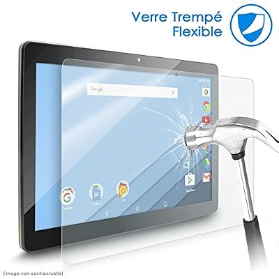 KARYLAX Protection d'écran Film en Verre Nano Flexible Dureté 9H, Ultra Fin 0,2mm 100% Transparent Tablette QiLive QC 9 Pouces