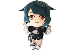 Hanaiette 1 x Genshin Plüschkissen Genshin Impact Plüsch gefüllt Cosplay Kostüm Requisiten für Spiele-Fans (Xingqiu)