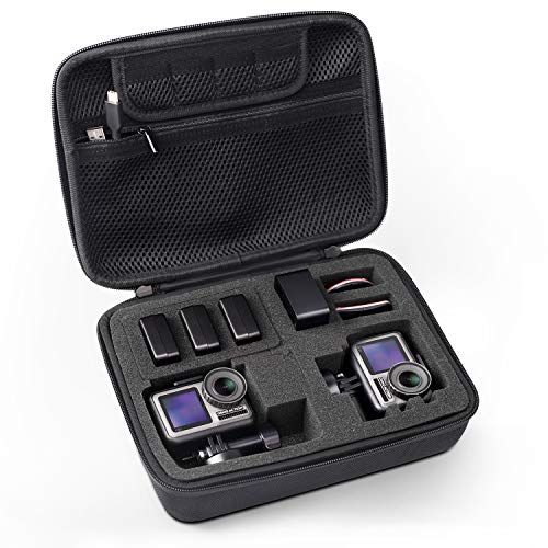 SHBC Grande Estuche de Transporte Compatible con dji Osmo Action Suficiente Caja de Capacidad Adecuado para Osmo Action y Accesorios para Uso Diario, Resistencia al Agua