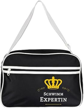Retrotasche Schwimm Expertin schwarz