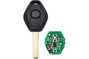 PRO-PLIP ProPlip - Llave con electrónica para programar compatible con 3 5 7 Z4 E36 E38 E39 E46 E53 E83 E85 E86 M5 M3 X3 X5 320 2 botones mando a distancia 434 MHz