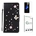 Produktbild Penlicraft Galaxy A8 Plus 2018 Hülle [mit Panzerglas],Galaxy A8 Plus 2018 Handyhülle, Flip Cover PU Leder Handyhülle Schutzhülle [Magnetverschluss] Case für Samsung Galaxy A8 Plus 2018 (schwarz)