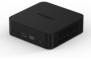 TRIGKEY Mini PC Key N N100, processeur Intel Alder Lake-N100 de 12e génération (Jusqu’à 3,40 GHz),16 Go DDR4 500G M.2 SSD Business Mini PC/2×LAN/2× HDMI/WiFi 5/BT 5.0/3 × USB 3.2/1×USB 2.0