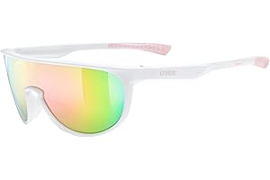 ‎UVEX uvex sportstyle 515, okulary przeciwsłoneczne unisex-dzieci, white matt/mirror pink, one size