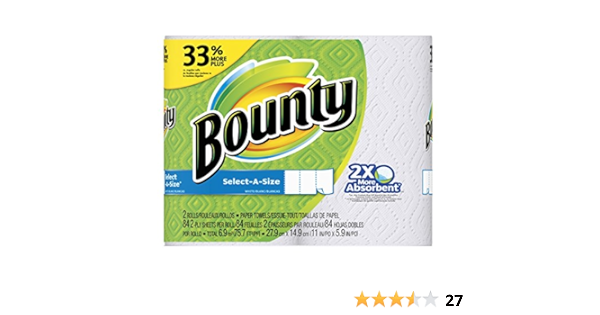 Procter Gamble 88182 Bounty Weiss Big Handtuch 2 Pack Amazon De Kuche Haushalt