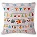 Produktbild gotd Weihnachten Deko Kissen Vintage niedlicher Baumwoll Leinen Kissen Überwurf Schutzhülle Kissenbezüge Kissenbezug für Sofa Überwurf Kissen Fall Christmas Gifts 45,7 x 45,7 cm