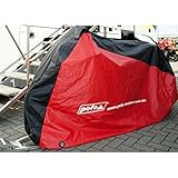 Größe L: Länge unten (A)/Höhe vorne (B)/Höhe hinten (C)/Breite vorne (D)/Breite hinten (E): 265/150/73/67/67 cm