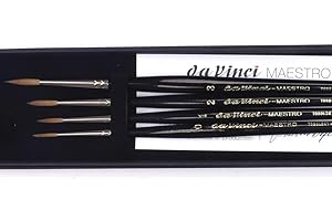 MAESTRO SERIES 35 KOLINSKY SABLE Da Vinci Maestro Kolinsky Series 35 Sable Brush Set