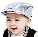 Ularma Adorable Baby Infant Boy Girl Stripe Beret Cap Peaked Baseball Hat (Blue)