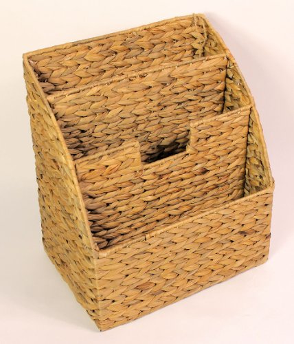 Zeitungsständer , Zeitungskorb Wasserhyazinthe 30 x 21 cm H 34 cm - 2