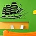 Produktbild woyaofal Mode Piratenschiff Wandtattoo Segelboot Vinyl Aufkleber Nautischen Grafik Vinyl Home Art Dekoration Benutzerdefinierte Größe Farbe 65x42 cm