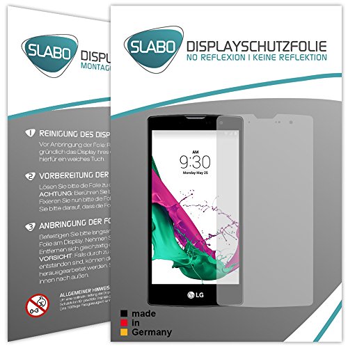 4 x Slabo Displayschutzfolie LG G4c Displayschutz Schutzfolie Folie "No Reflexion|Keine Reflektion" MATT - Entspiegelnd MADE IN GERMANY