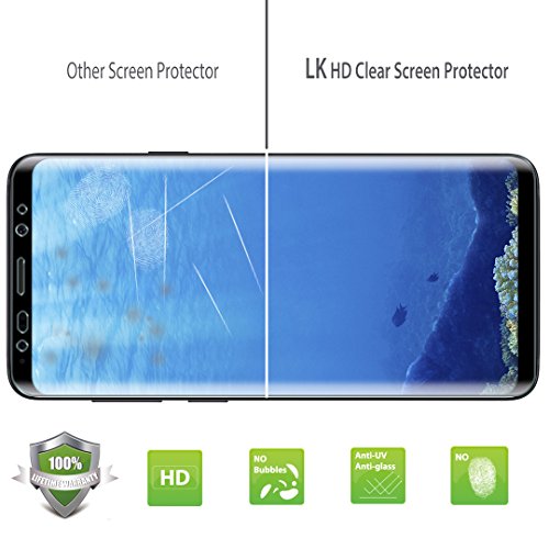 LK 4 Pack Samsung Galaxy S8 Protector de Pantalla Case Friendly Full Coverage Pet Flexible pel cula TPU Flexible con garant a de reemplazo de por Vida reviews LK 4 Pack Samsung Galaxy S8 Protector de Pantalla Case Friendly Full Coverage Pet Flexible pel cula TPU Flexible con garant a de reemplazo de por Vida