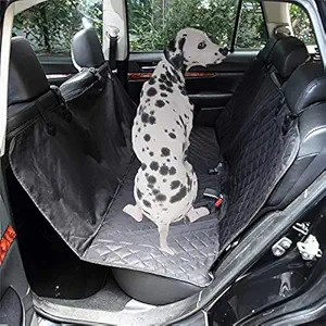 Futurekart Durable Pet Seat Mounted Pad Covers for Cars Vehicle (Black)