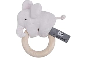 BO BABY'S ONLY Baby's Only - Sonaglio in legno elefante - Classic Pink