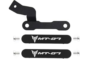 Oldbones Aluminium Fußrastenabdeckung Soziusfußrastenentfernungsset mit Schrauben für MT07 FZ07 2014-2017 in Schwarz