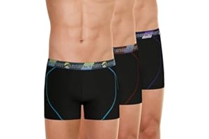 ATHENA COLLECTION Athena - Lot de 3 Boxers Longs Homme Sport Training Dry - Microfibre Ultra Extensible Respirante, Séchage Rapide - Label Oeko-TEX