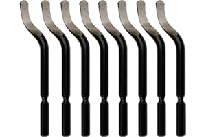 MenYiYDS-herramienta de desbarbado, 10 BS1010 cuchillas de acero de repuesto, 360 ° giratorio cuchillas de desbarbar, herramienta conveniente para el aluminio, cobre y metal de acero, plásticoPVC