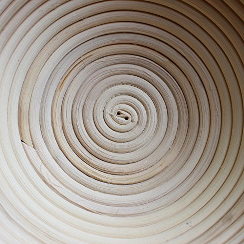 Traditionelle rundförmige Back- Teigschüssel aus natürlichem Rattan- 1KG- Von Kurtzy TM - 2