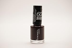 Rimmel London Rita Ora 60 Seconds Super Shine Nail Polish, 901 Darkest Desires, 8 ml, Packaging May Vary