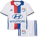 . adidas Olympique De Lyon H Mini Conjunto, Blanco/Azul/Rojo, 1-2 años