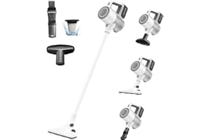 VersLife Akku Staubsauger, 30KPa Staubsauger Kabellos bis zu 40min Laufzeit, 6-in-1 Kabelloser Staubsauger, Stielstaubsauger für Hartböden/Teppich/Tierhaare