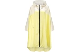 CAMLAKEE - Imperméable Poncho Femme - Mmanteau Imperméable avec Capuche - Cape de Pluie pour Vélo Randonnée