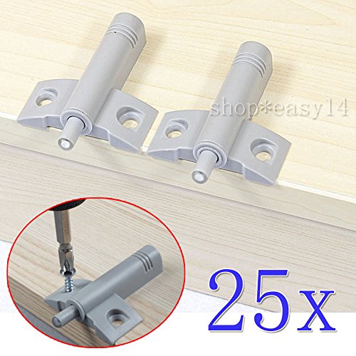 Preisvergleich Produktbild EMOTREE 25x Grau Türanschlagdämpfer Türdämpfer Anschlagdämpfer Schrank Schublade Dämpfer