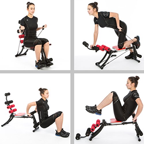 Ultrasport GymChair, Ganzkörpertrainer klappbar, Fitnessgerät für Zuhause, Heimtrainer mit Massagefunktion, Sportgerät für Ganzkörper Training für Bauch, Bizeps, Rücken, Arme - 6