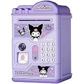 Kuromi Elektronik ATM Kumbara, Şifreli ve Parmak İzi Korumalı, M&uuml;zikli, Mor
