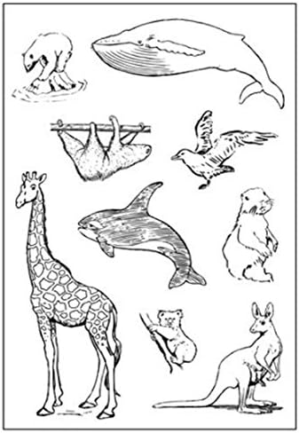 Buyby Stamping Silicone Clear Stamp Childern Adults Scrapbooking Craft Art (Animal)